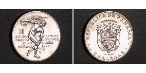5 Balboa Panamá Argento 