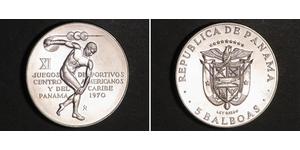 5 Balboa Panamá Argento 