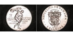 5 Balboa Panamá Plata 