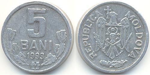 5 Ban Moldavia (1991 - ) Alluminio 