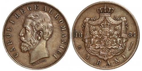 5 Ban Regno di Romania (1881-1947) Rame 