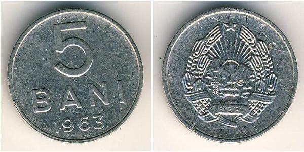 5 Ban Socialist Republic of Romania (1947-1989) Steel/Nickel 
