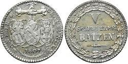 5 Batz Suisse Argent 