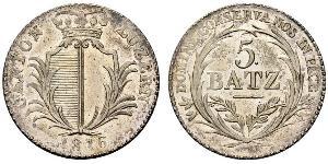 5 Batz Suisse Argent 