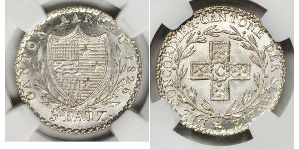 5 Batz Suiza Plata 
