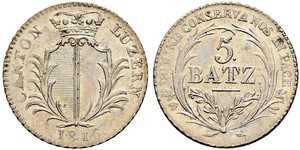 5 Batz Schweiz Silber 