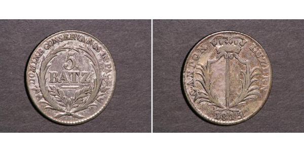 5 Batz Schweiz Silber 