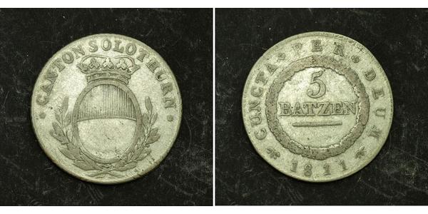 5 Batz Switzerland Silver 