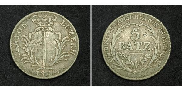 5 Batz Switzerland Silver 