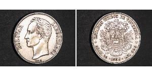 5 Bolivar Venezuela Argent 