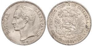 5 Bolivar Venezuela Argent 