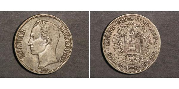 5 Bolivar Venezuela Argent 