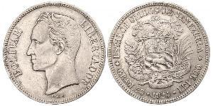 5 Bolivar Venezuela Argento 