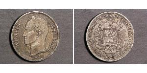 5 Bolivar Venezuela Argento 