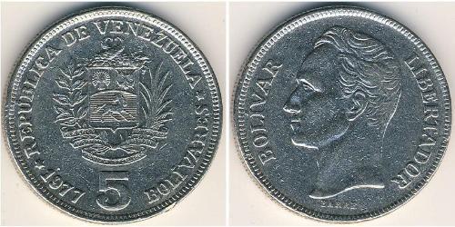 5 Bolivar Venezuela Nickel 