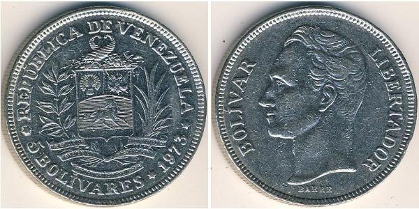 5 Bolivar Venezuela Nickel 