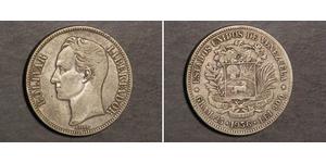 5 Bolivar Venezuela Plata 