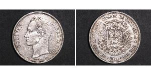5 Bolivar Venezuela Plata 