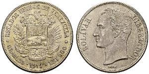 5 Bolivar Venezuela Plata 
