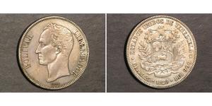 5 Bolivar Venezuela Plata 