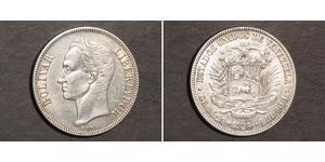 5 Bolivar Venezuela Plata 