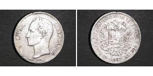 5 Bolivar Venezuela Plata 