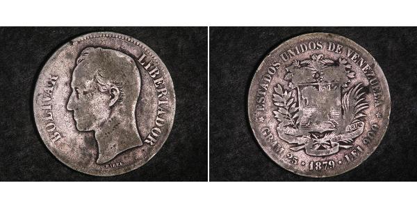 5 Bolivar Venezuela Plata 