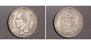 5 Bolivar Venezuela Silber 