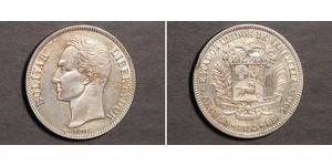 5 Bolivar Venezuela Silver 