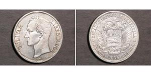 5 Bolivar Venezuela Silver 