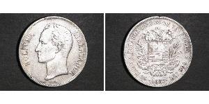 5 Bolivar Venezuela Silver 