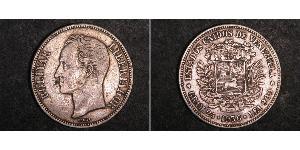 5 Bolivar Venezuela Silver 