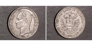 5 Bolivar Venezuela 銀 