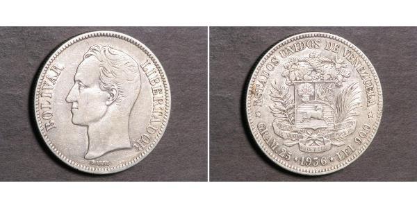5 Bolivar Venezuela 銀 