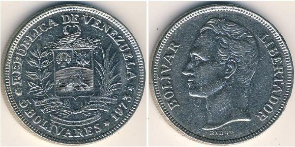 5 Bolivar Venezuela 镍 