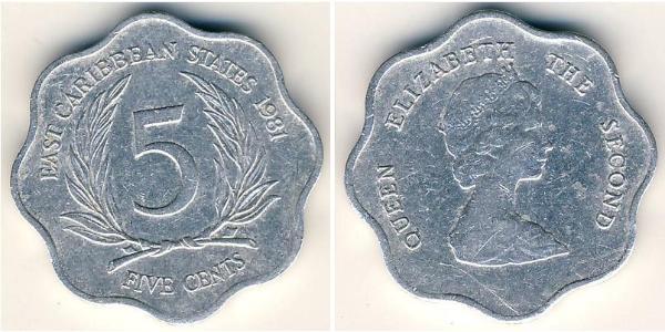 5 Cent  Alluminio Elisabetta II (1926-2022)