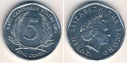 5 Cent  Aluminio Isabel II (1926-2022)