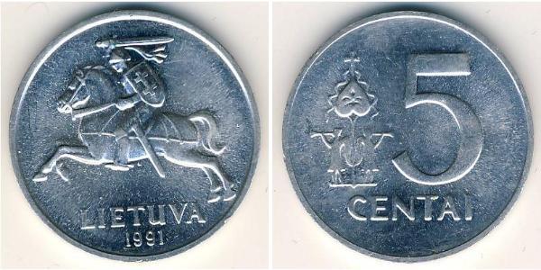 5 Cent Litauen (1991 - ) Aluminium 