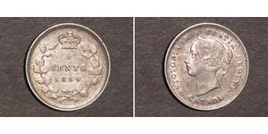 5 Cent Canada Argent Victoria (1819 - 1901)