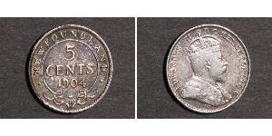 5 Cent Canada Argent Édouard VII (1841-1910)