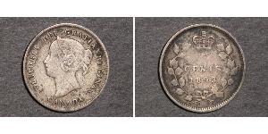 5 Cent Canada Argent Victoria (1819 - 1901)
