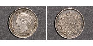 5 Cent Canada Argent Victoria (1819 - 1901)