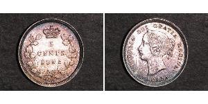 5 Cent Canada Argent Victoria (1819 - 1901)