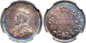 5 Cent Canada Argent George V (1865-1936)