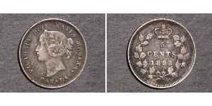 5 Cent Canada Argent Victoria (1819 - 1901)