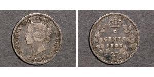 5 Cent Canada Argent Victoria (1819 - 1901)