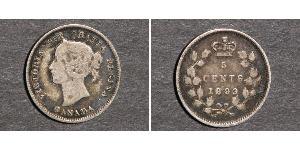 5 Cent Canada Argent Victoria (1819 - 1901)