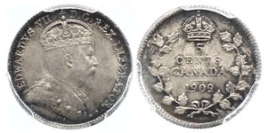 5 Cent Canada Argent Édouard VII (1841-1910)