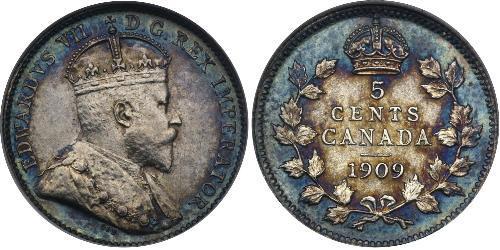 5 Cent Canada Argent Édouard VII (1841-1910)