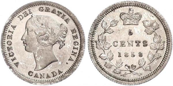 5 Cent Canada Argent Victoria (1819 - 1901)